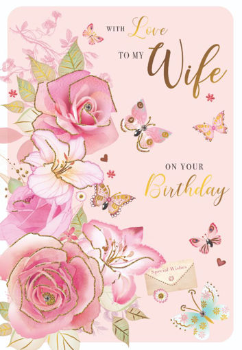 Picture of WITH LOVE TO MY WIFE BIRTHDAY CARD